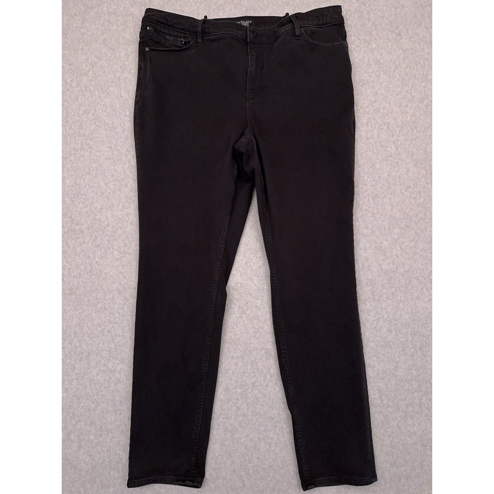 Athleta Flex Ultra Skinny Jeans Women's 20X 20W Black Stretch High Rise 631647